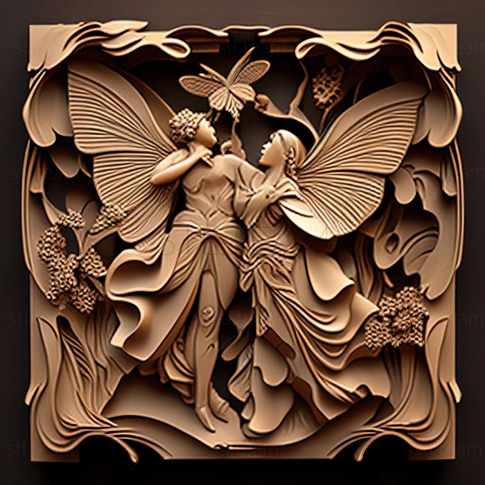 3D model Butterfly lovers Chinese legend various versions (STL)